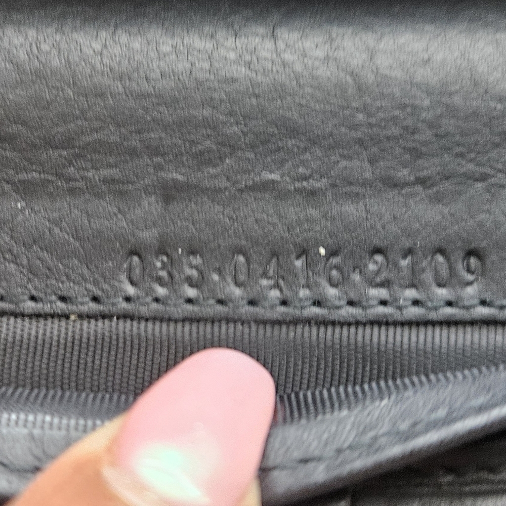 Gucci Long Black Leather Interlocking-G Bifold Continental Long Wallet GG - Picture 8 of 8